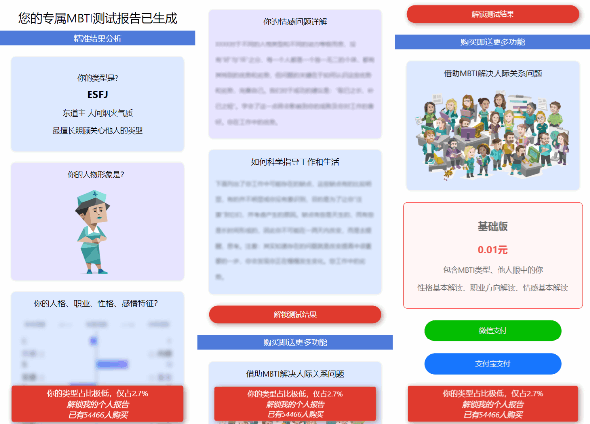 图片[4]-MBTI十六型人格职业性格测试源码完整版 亲测源码-源码库